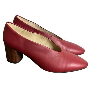 Vagabond Eve Deep Red Leather Heels